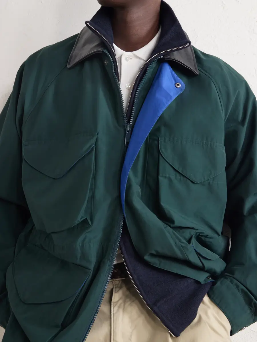 Aimé Leon Dore Leather-Trimmed Cotton-Blend Jacket - Men | Thumbnail 5 Aimé Leon Dore Leather-Trimmed Cotton-Blend Jacket - Men | Thumbnail 5