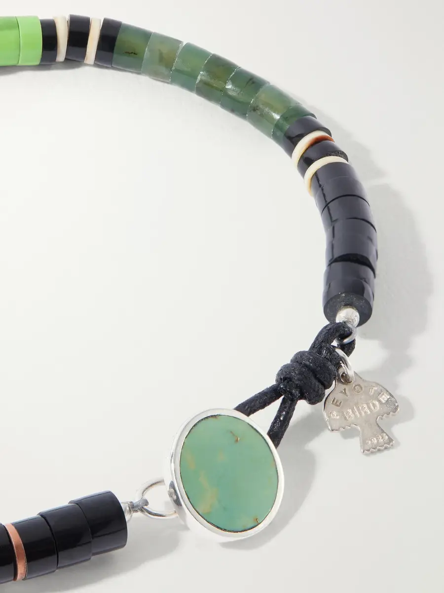 Peyote Bird Orilla Verde Sterling Silver Multi-Stone Bracelet - Men | Thumbnail 4 Peyote Bird Orilla Verde Sterling Silver Multi-Stone Bracelet - Men | Thumbnail 4