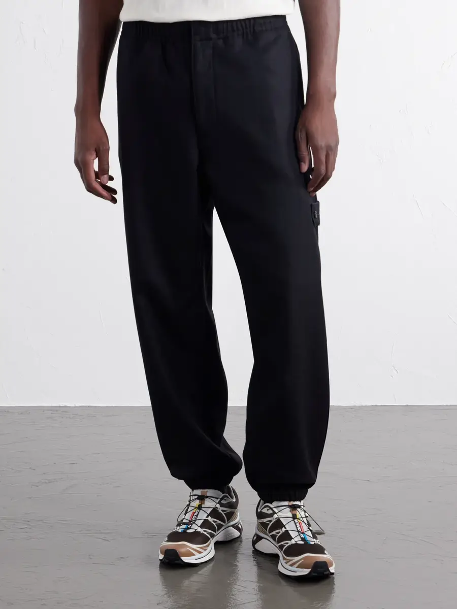 Stone Island GHOST Tapered Wool and Nylon-Blend Flannel Drawstring Trousers - Men | Thumbnail 3 Stone Island GHOST Tapered Wool and Nylon-Blend Flannel Drawstring Trousers - Men | Thumbnail 3