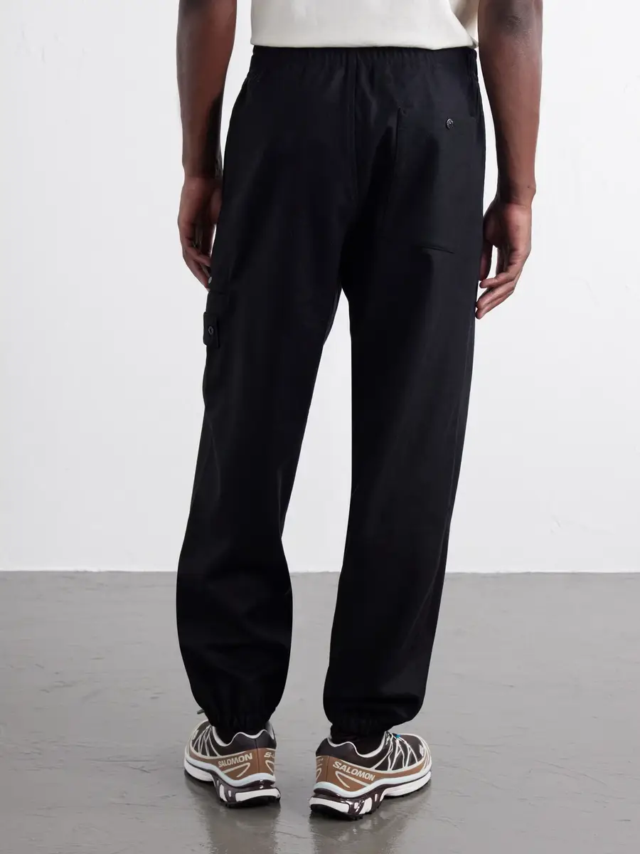 Stone Island GHOST Tapered Wool and Nylon-Blend Flannel Drawstring Trousers - Men | Thumbnail 4 Stone Island GHOST Tapered Wool and Nylon-Blend Flannel Drawstring Trousers - Men | Thumbnail 4