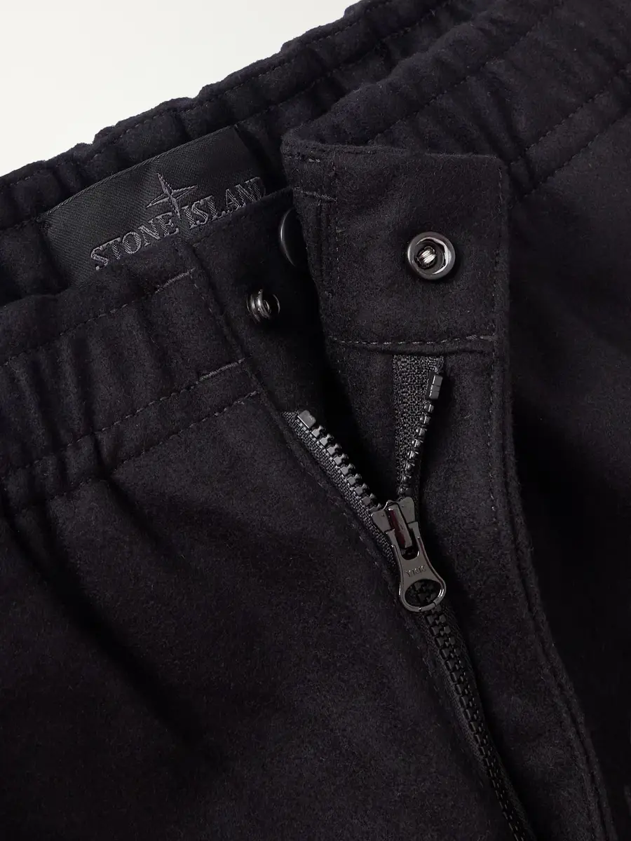 Stone Island GHOST Tapered Wool and Nylon-Blend Flannel Drawstring Trousers - Men | Thumbnail 6 Stone Island GHOST Tapered Wool and Nylon-Blend Flannel Drawstring Trousers - Men | Thumbnail 6