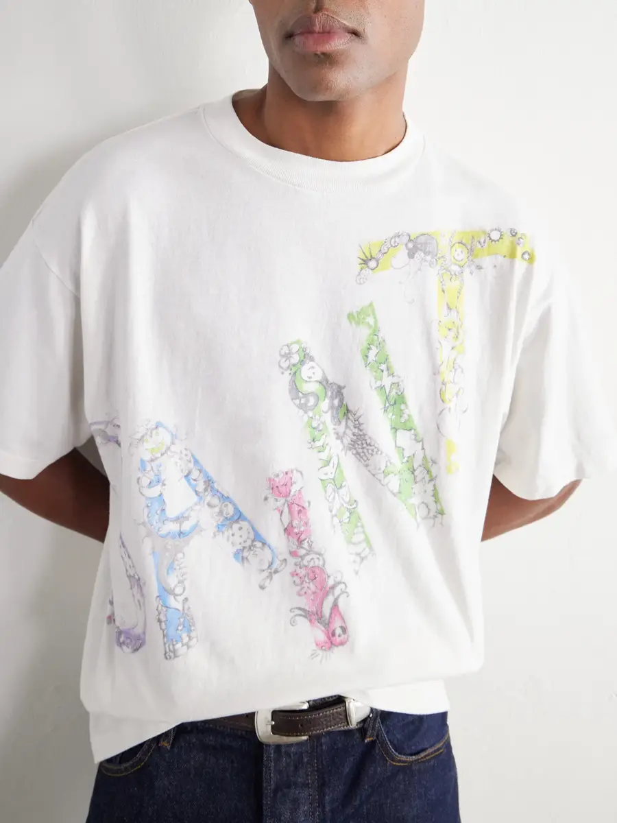 SAINT Mxxxxxx Coco Star Sims Distressed Printed Cotton-Jersey T-Shirt - Men | Thumbnail 5 SAINT Mxxxxxx Coco Star Sims Distressed Printed Cotton-Jersey T-Shirt - Men | Thumbnail 5