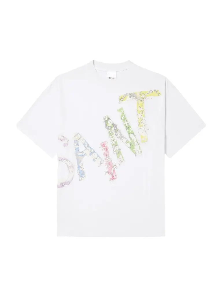 SAINT Mxxxxxx Coco Star Sims Distressed Printed Cotton-Jersey T-Shirt - Men