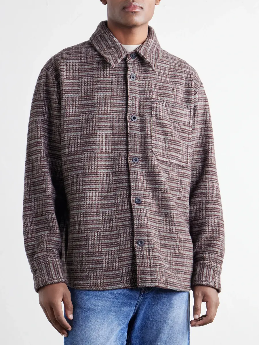 A.P.C. Baptiste Merino Wool Overshirt - Men | Thumbnail 3 A.P.C. Baptiste Merino Wool Overshirt - Men | Thumbnail 3