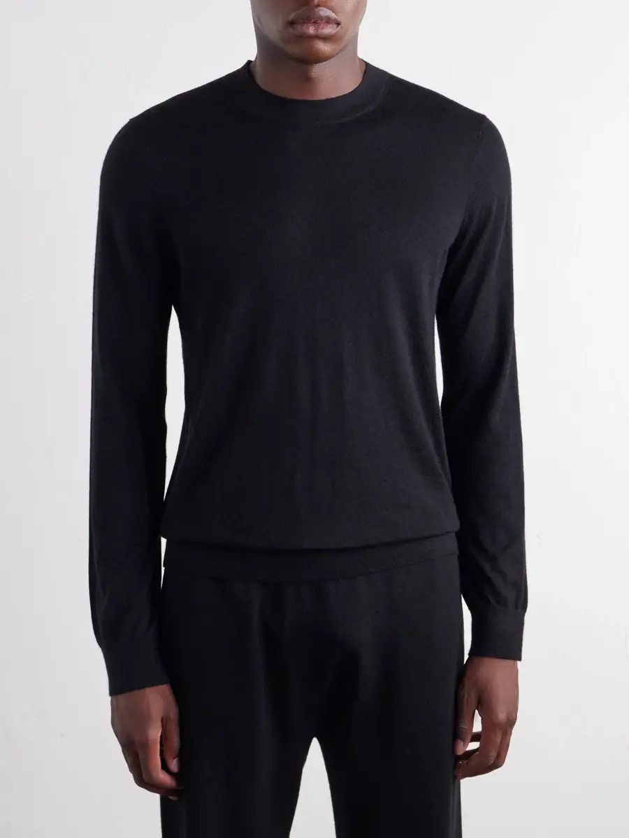 MR P. Cashmere and Silk-Blend Sweater - Men | Thumbnail 3