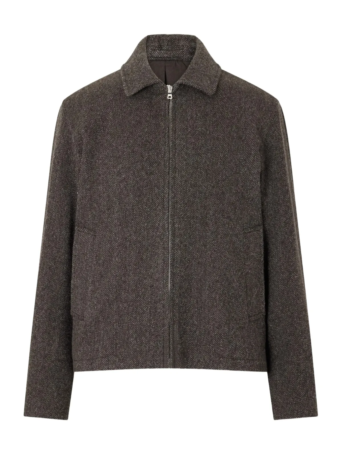 Herringbone Wool, Silk and Cashmere-Blend Blouson Jacket - Men Herringbone Wool, Silk and Cashmere-Blend Blouson Jacket - Men