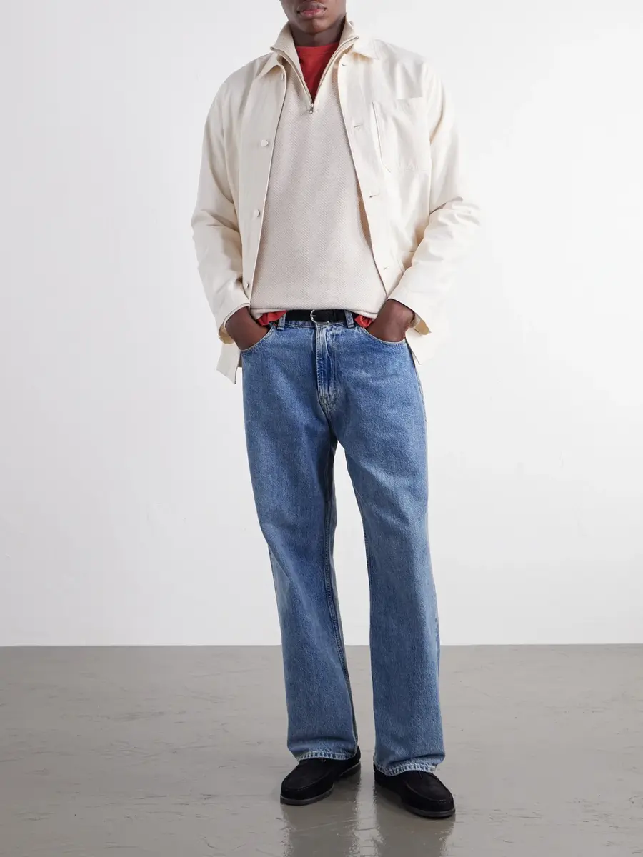 MR P. Wool and Cashmere-Blend Half-Zip Sweater - Men | Thumbnail 2