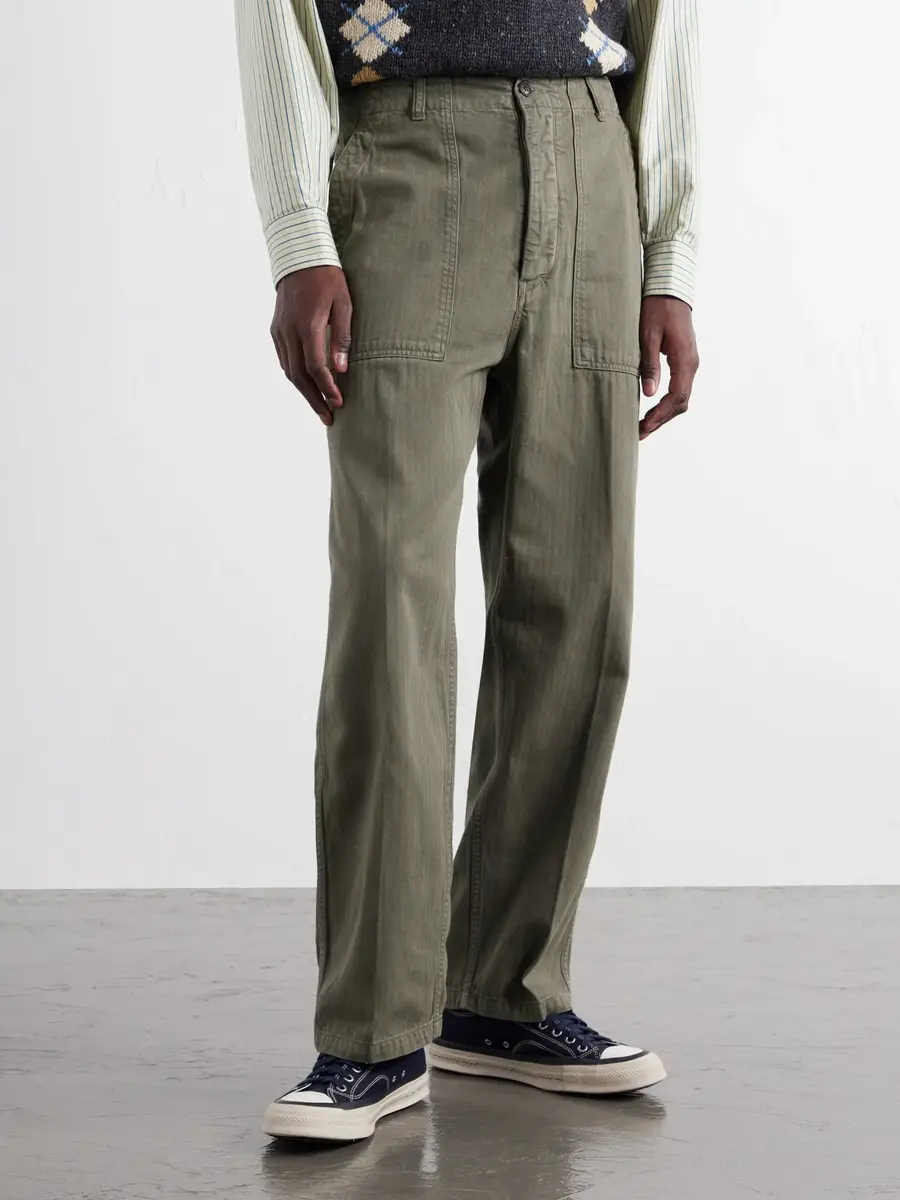 Visvim Benning Straigh-Leg Herringbone Cotton Trousers - Men | Thumbnail 3 Visvim Benning Straigh-Leg Herringbone Cotton Trousers - Men | Thumbnail 3