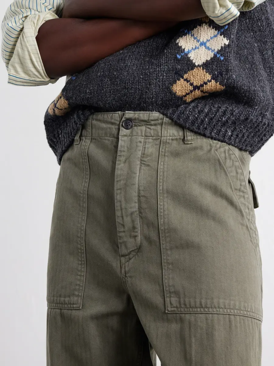 Visvim Benning Straigh-Leg Herringbone Cotton Trousers - Men | Thumbnail 5 Visvim Benning Straigh-Leg Herringbone Cotton Trousers - Men | Thumbnail 5