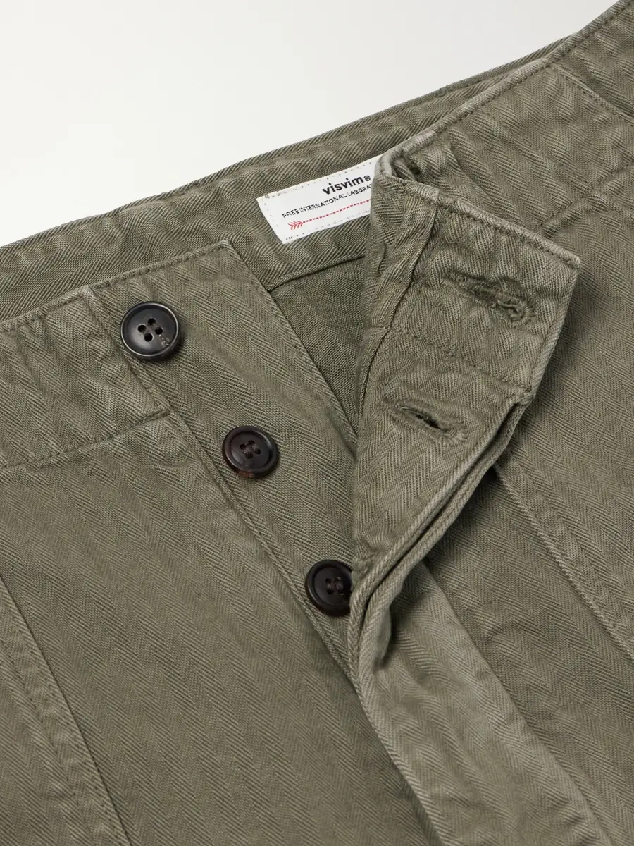 Visvim Benning Straigh-Leg Herringbone Cotton Trousers - Men | Thumbnail 6 Visvim Benning Straigh-Leg Herringbone Cotton Trousers - Men | Thumbnail 6
