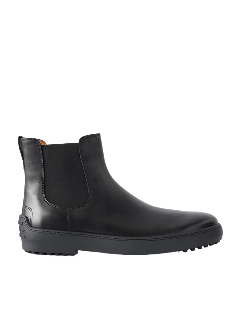 Tod's Winter Gommino Leather Chelsea Boots - Men