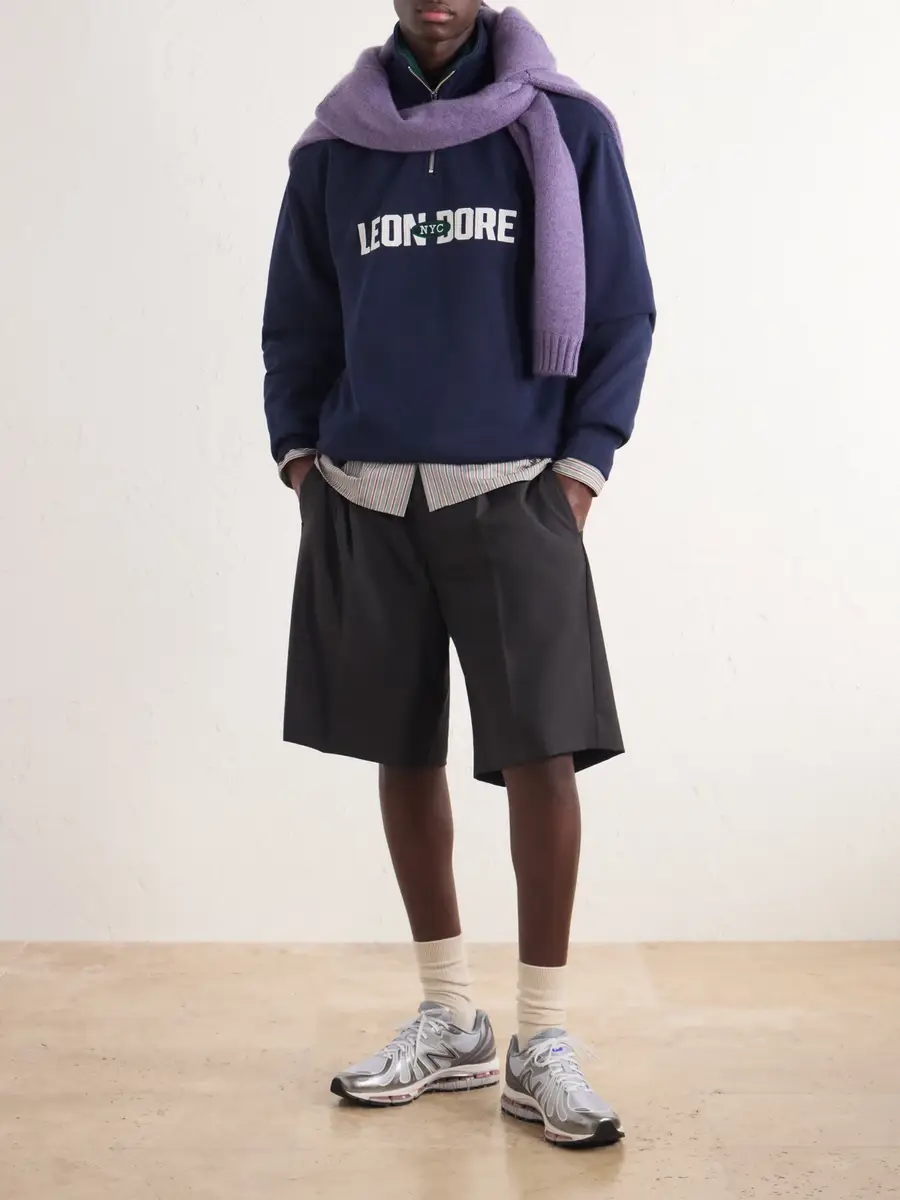 Aimé Leon Dore Logo-Appliquéd Cotton Half-Zip Sweatshirt - Men | Thumbnail 2 Aimé Leon Dore Logo-Appliquéd Cotton Half-Zip Sweatshirt - Men | Thumbnail 2