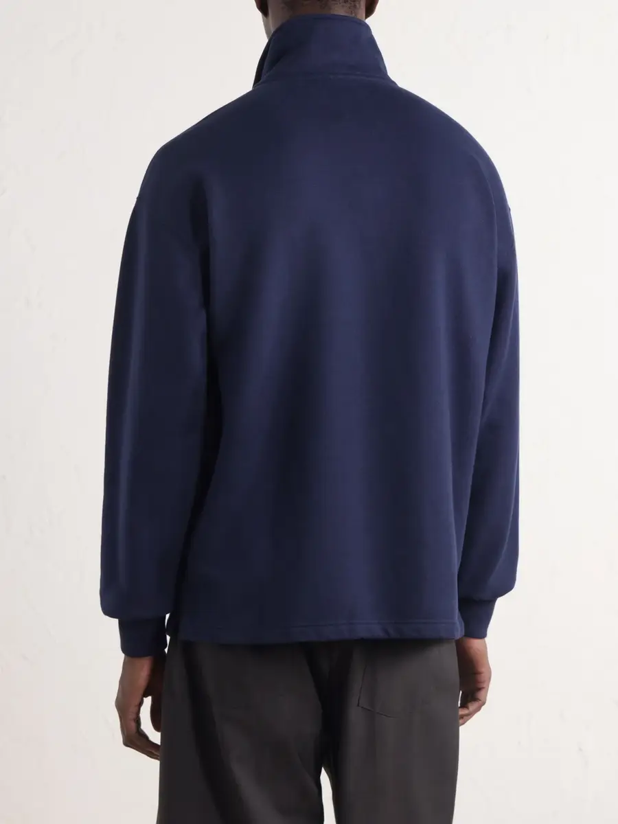 Aimé Leon Dore Logo-Appliquéd Cotton Half-Zip Sweatshirt - Men | Thumbnail 4 Aimé Leon Dore Logo-Appliquéd Cotton Half-Zip Sweatshirt - Men | Thumbnail 4