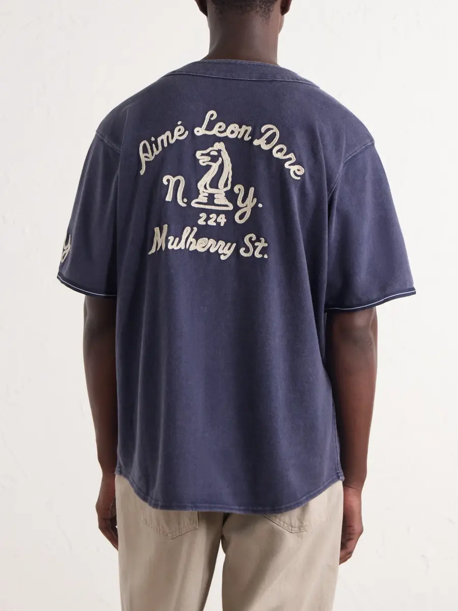 Aimé Leon Dore Logo-Embroidered Cotton Shirt - Men | Thumbnail 4 Aimé Leon Dore Logo-Embroidered Cotton Shirt - Men | Thumbnail 4