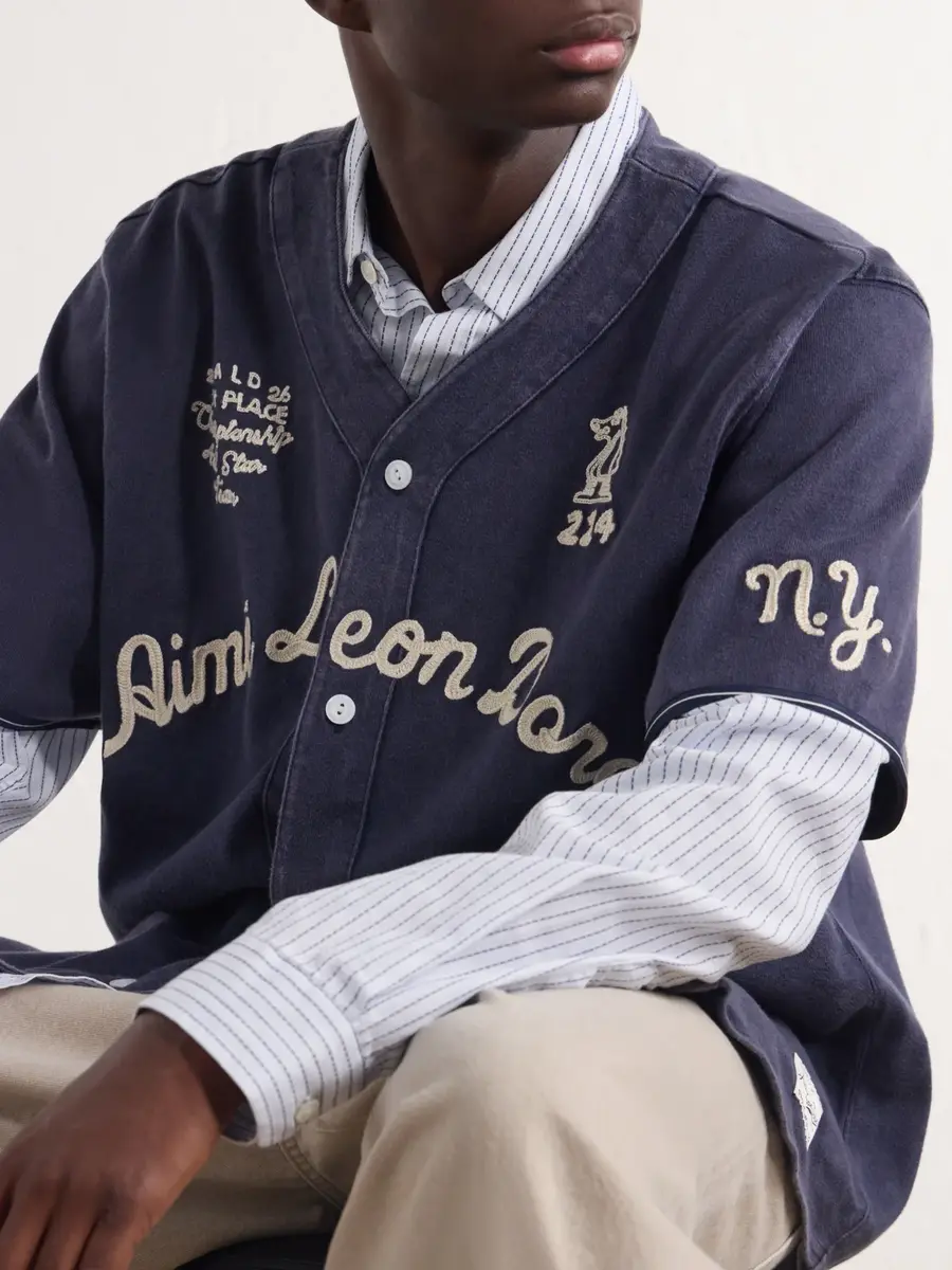 Aimé Leon Dore Logo-Embroidered Cotton Shirt - Men | Thumbnail 5 Aimé Leon Dore Logo-Embroidered Cotton Shirt - Men | Thumbnail 5