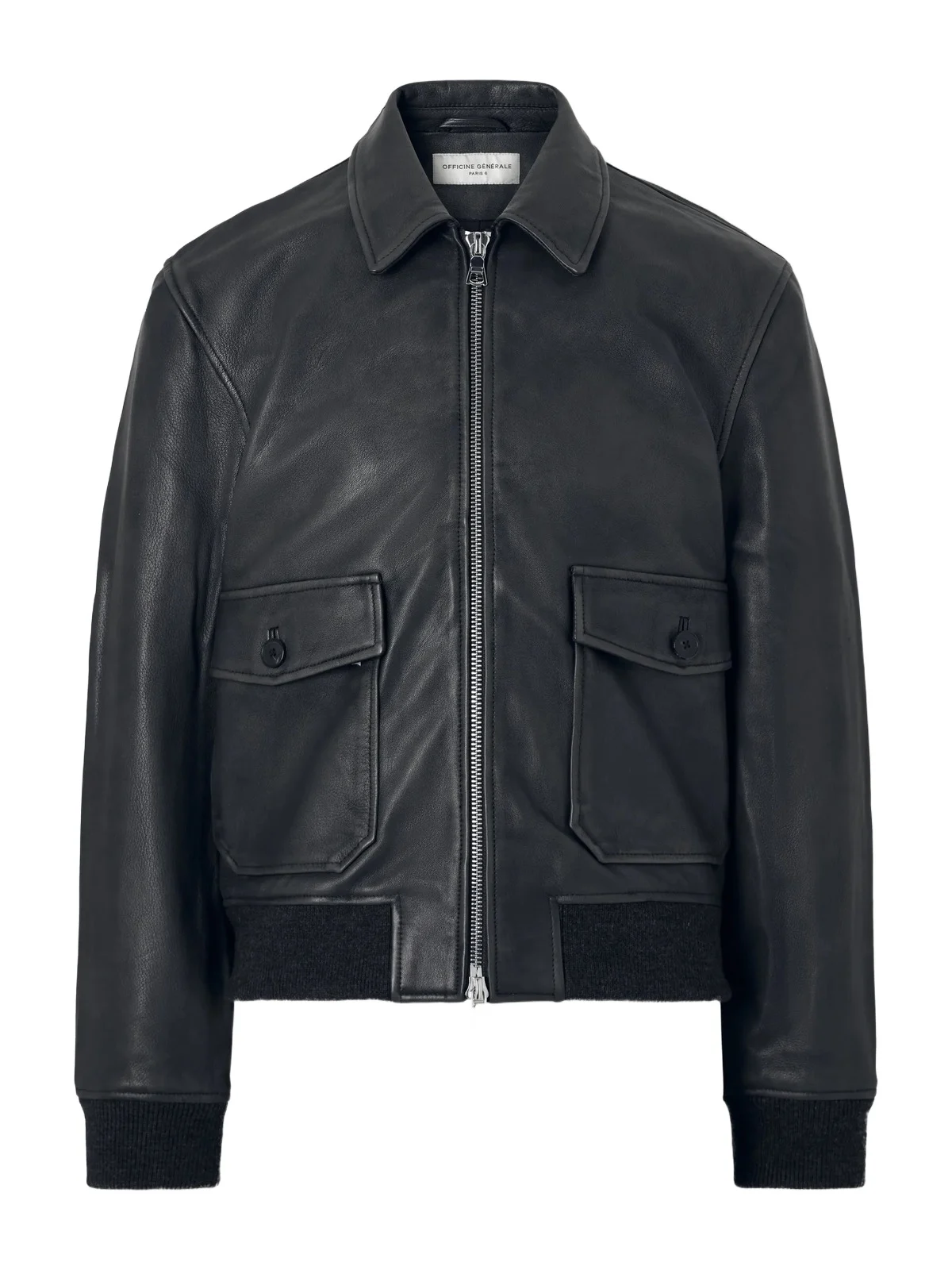 Cesario Grained Leather Jacket - Men