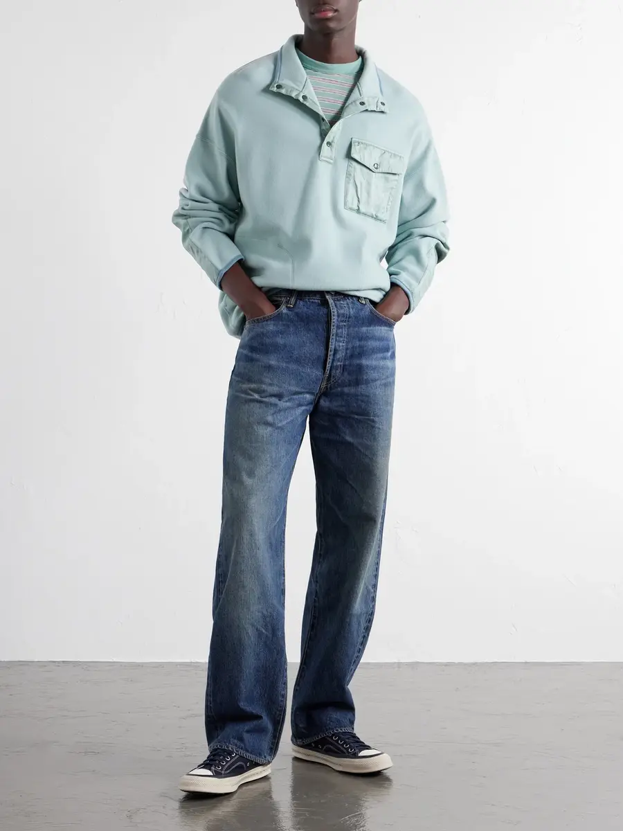 Visvim Social Sculpture 01 Wide-Leg Distressed Jeans - Men | Thumbnail 2