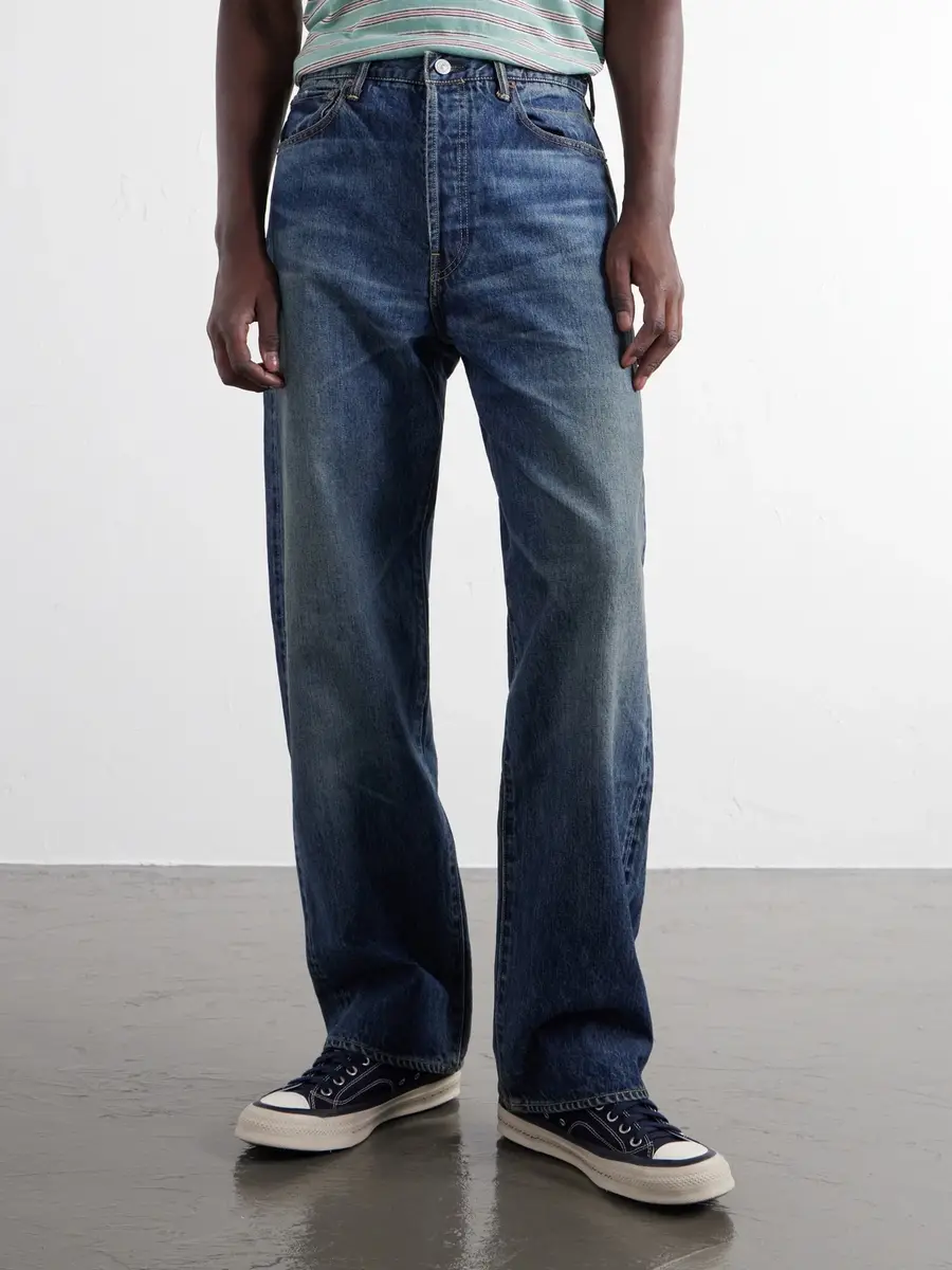 Visvim Social Sculpture 01 Wide-Leg Distressed Jeans - Men | Thumbnail 3