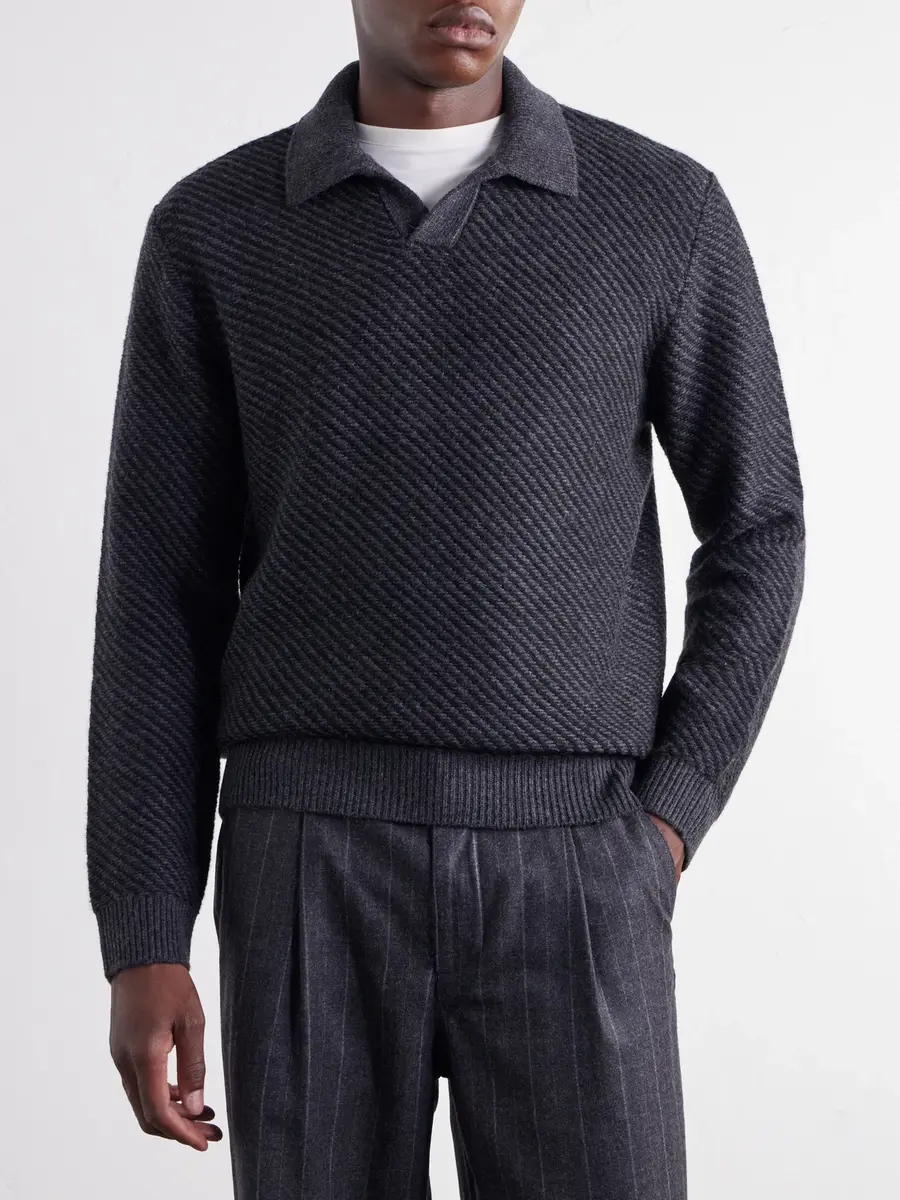 MR P. Wool Polo Sweater - Men | Thumbnail 3 MR P. Wool Polo Sweater - Men | Thumbnail 3