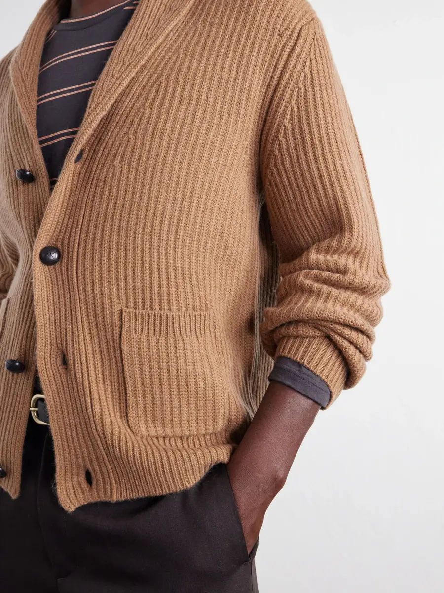 MR P. Ribbed Wool and Cashmere-Blend Cardigan - Men | Thumbnail 5 MR P. Ribbed Wool and Cashmere-Blend Cardigan - Men | Thumbnail 5