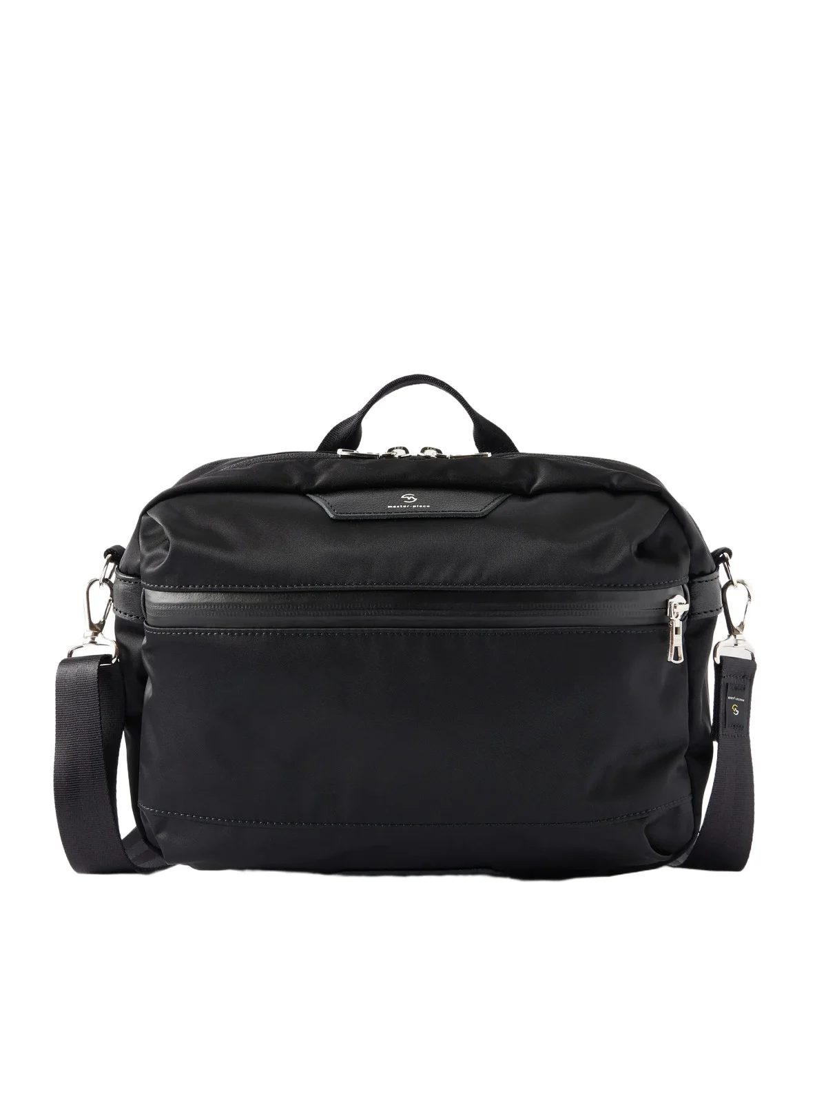 Master-Piece Proress Leather-Trimmed Twill Messenger Bag - Men