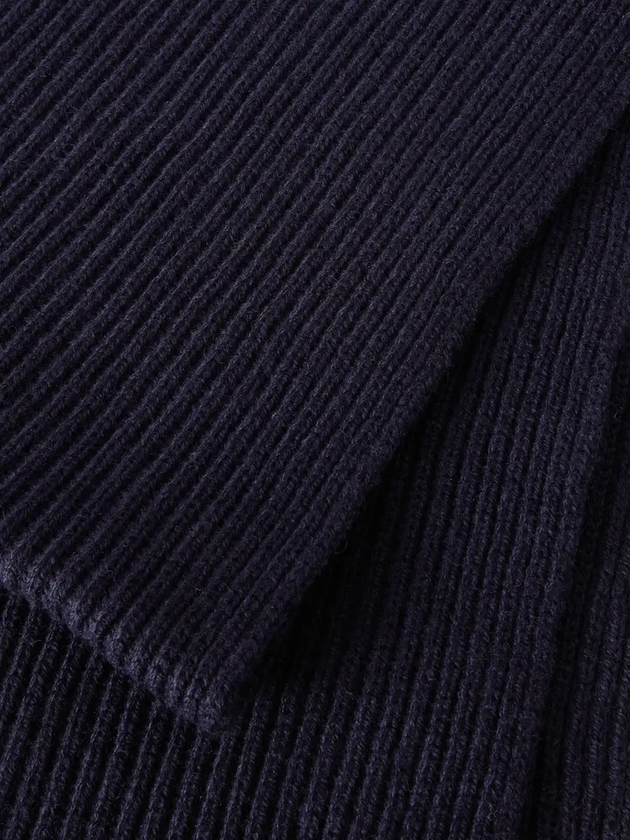 Johnstons of Elgin Ribbed Cashmere Scarf - Men | Thumbnail 4 Johnstons of Elgin Ribbed Cashmere Scarf - Men | Thumbnail 4