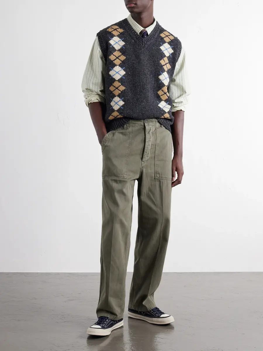 Visvim Diamante Wool and Cashmere-Blend Vest - Men | Thumbnail 2 Visvim Diamante Wool and Cashmere-Blend Vest - Men | Thumbnail 2