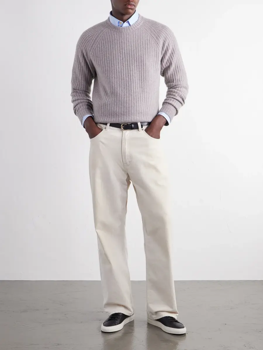MR P. Ribbed Cashmere Sweater - Men | Thumbnail 2
