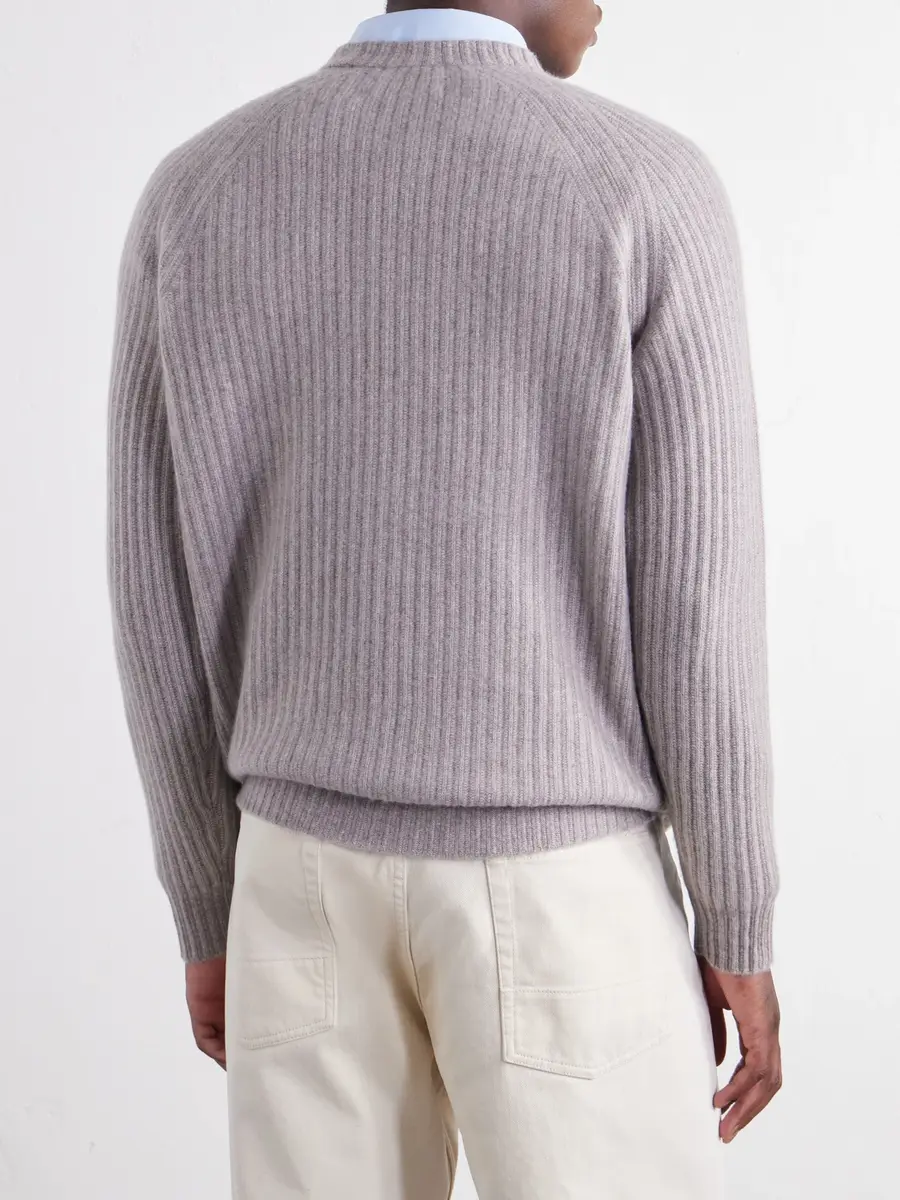 MR P. Ribbed Cashmere Sweater - Men | Thumbnail 4