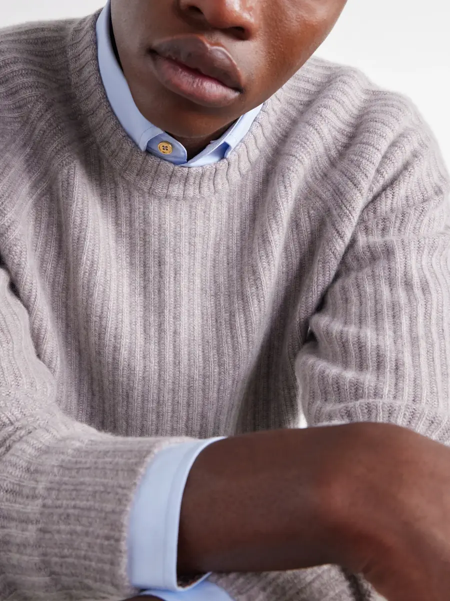 MR P. Ribbed Cashmere Sweater - Men | Thumbnail 5