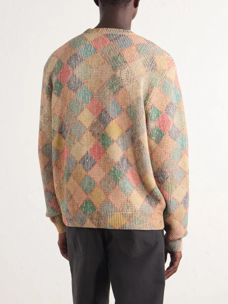 Aimé Leon Dore Checked Cotton Sweater - Men | Thumbnail 4 Aimé Leon Dore Checked Cotton Sweater - Men | Thumbnail 4