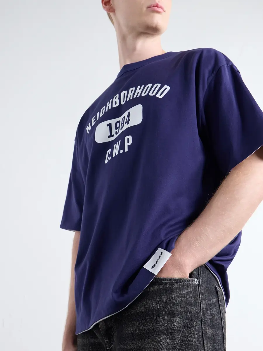 Neighborhood Logo-Print Reversible Cotton-Jersey T-Shirt - Men | Thumbnail 5 Neighborhood Logo-Print Reversible Cotton-Jersey T-Shirt - Men | Thumbnail 5
