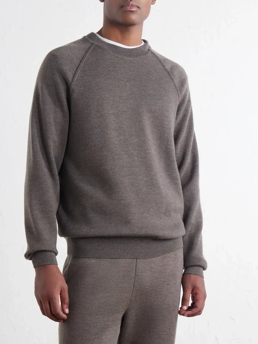 Thom Sweeney Wool Sweatshirt - Men | Thumbnail 3 Thom Sweeney Wool Sweatshirt - Men | Thumbnail 3