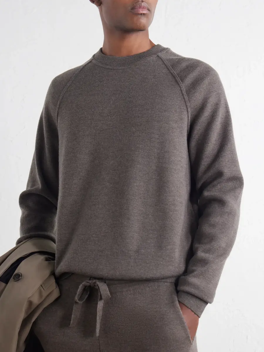 Thom Sweeney Wool Sweatshirt - Men | Thumbnail 5 Thom Sweeney Wool Sweatshirt - Men | Thumbnail 5