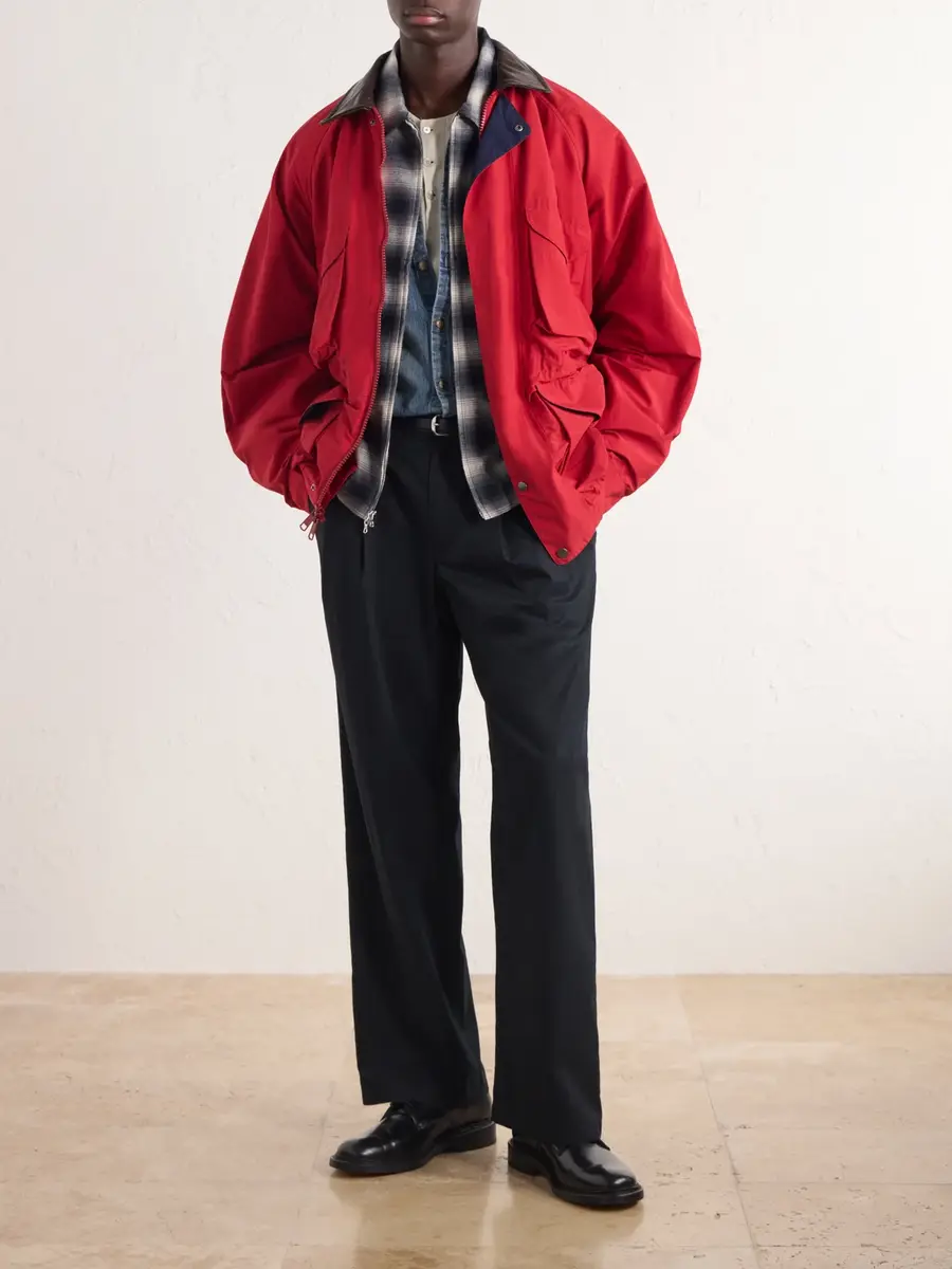 Aimé Leon Dore Leather-Trimmed Cotton-Blend Jacket - Men | Thumbnail 2