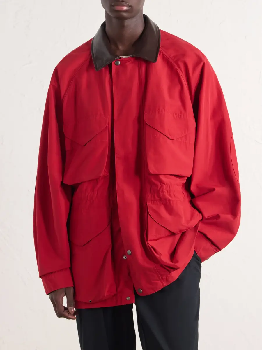 Aimé Leon Dore Leather-Trimmed Cotton-Blend Jacket - Men | Thumbnail 3