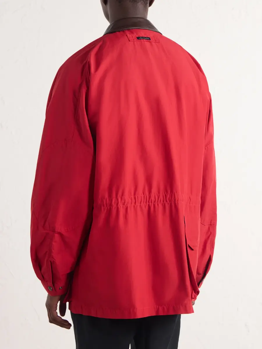 Aimé Leon Dore Leather-Trimmed Cotton-Blend Jacket - Men | Thumbnail 4