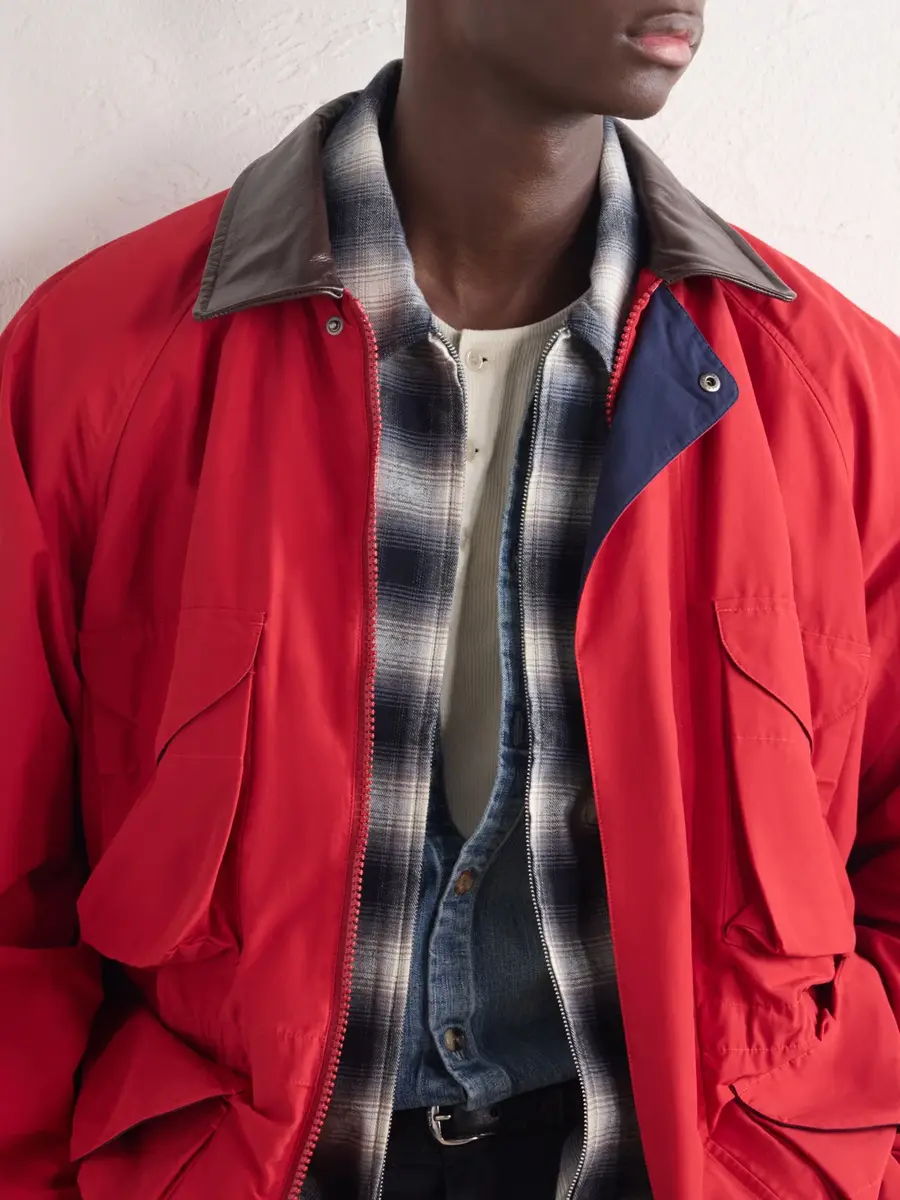 Aimé Leon Dore Leather-Trimmed Cotton-Blend Jacket - Men | Thumbnail 5