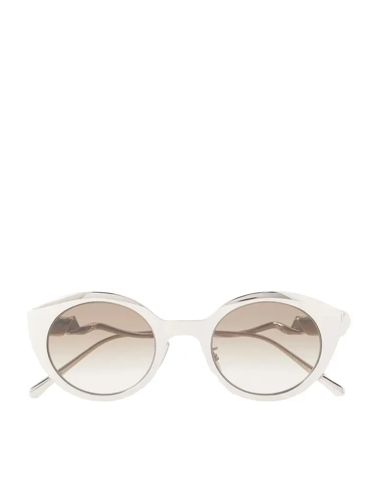 Loewe Coil Round-Frame Silver-Tone Metal Sunglasses - Men