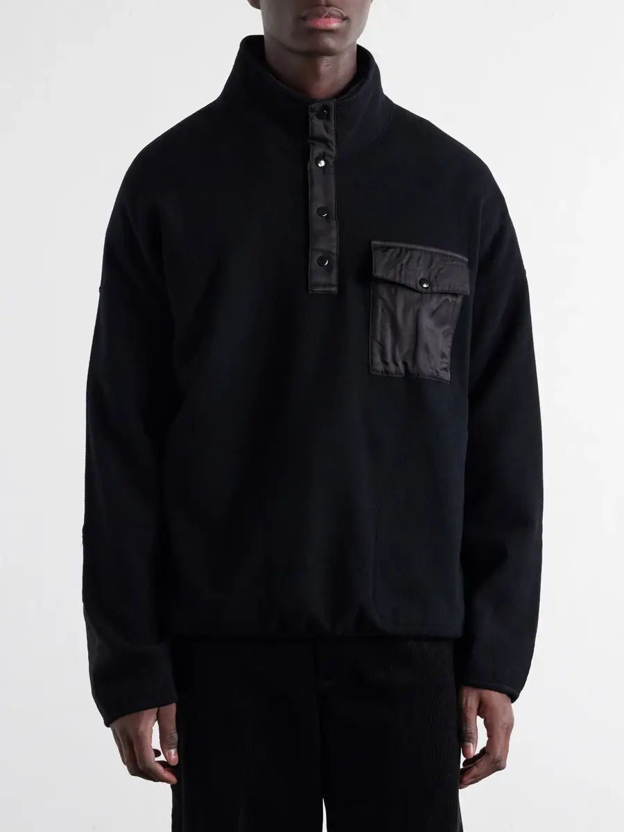Visvim Barlow Wool-Fleece Sweatshirt - Men | Thumbnail 3