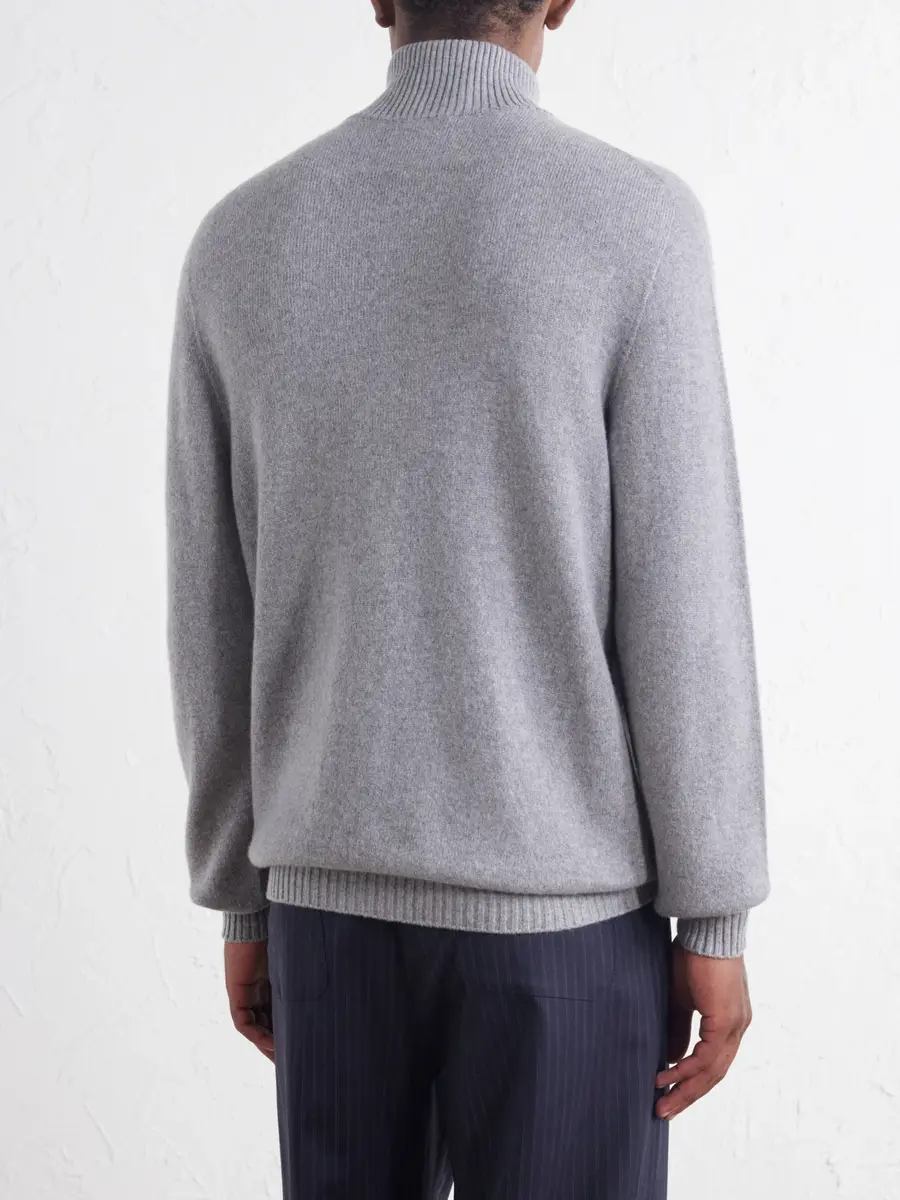 Thom Sweeney Cashmere Half-Zip Sweater - Men | Thumbnail 4 Thom Sweeney Cashmere Half-Zip Sweater - Men | Thumbnail 4