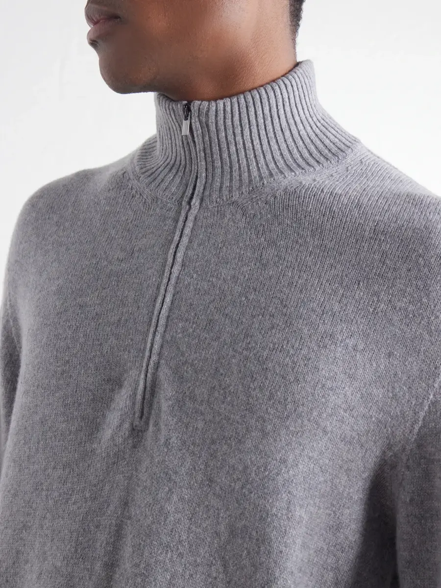 Thom Sweeney Cashmere Half-Zip Sweater - Men | Thumbnail 5 Thom Sweeney Cashmere Half-Zip Sweater - Men | Thumbnail 5