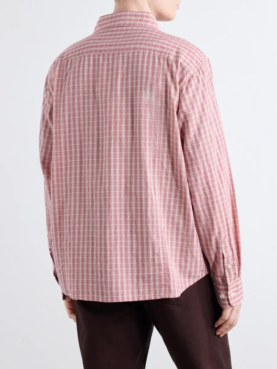 Corridor Americana Checked Cotton Shirt - Men | Thumbnail 4 Corridor Americana Checked Cotton Shirt - Men | Thumbnail 4