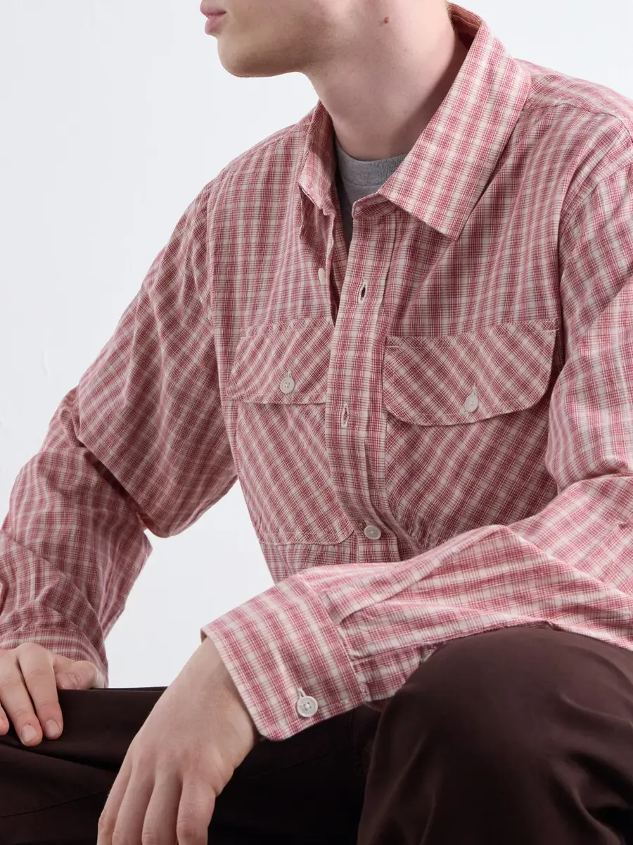 Corridor Americana Checked Cotton Shirt - Men | Thumbnail 5 Corridor Americana Checked Cotton Shirt - Men | Thumbnail 5