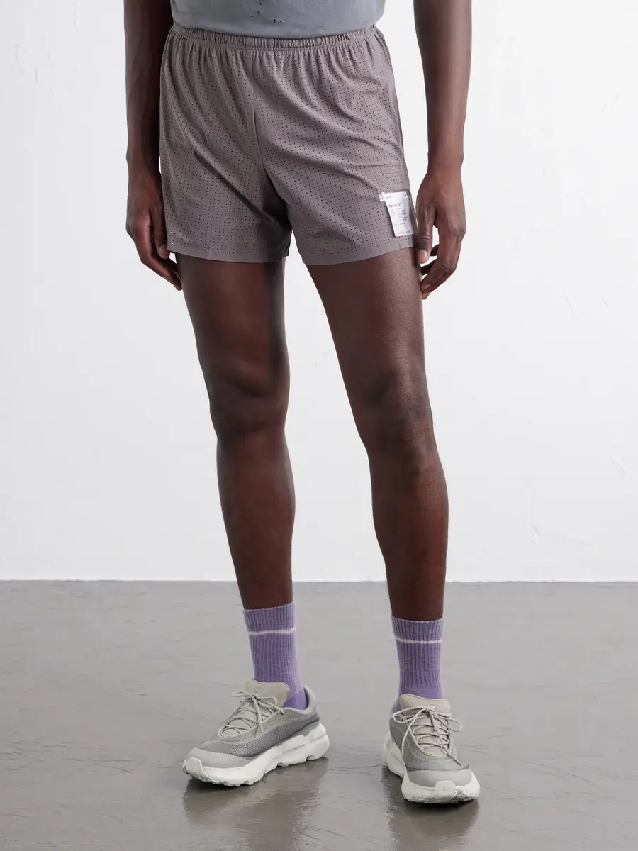 Satisfy Straight-Leg Logo-Appliquéd 5" Space‑O™ Shorts - Men | Thumbnail 3 Satisfy Straight-Leg Logo-Appliquéd 5" Space‑O™ Shorts - Men | Thumbnail 3