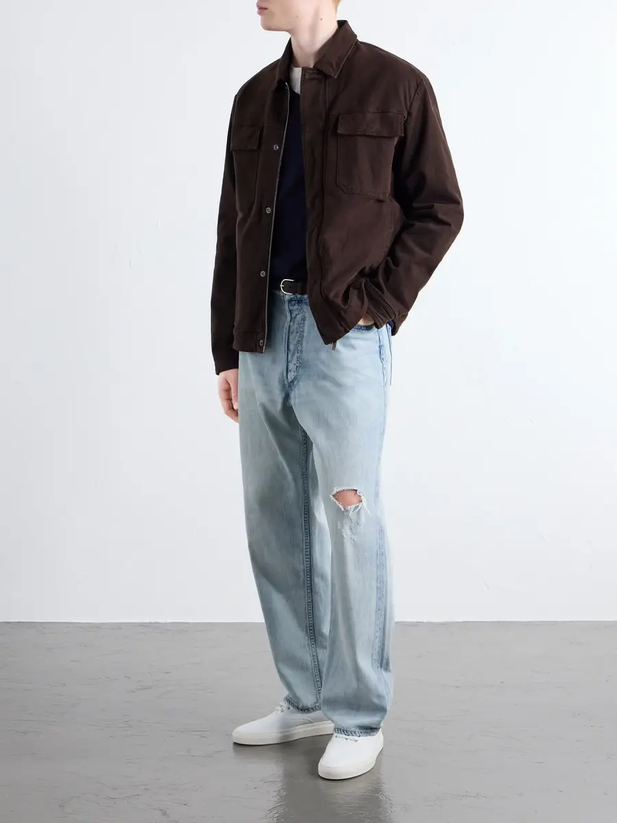 Altea Godfrey Padded Garment-Dyed Stretch-Cotton Twill Overshirt - Men | Thumbnail 2 Altea Godfrey Padded Garment-Dyed Stretch-Cotton Twill Overshirt - Men | Thumbnail 2