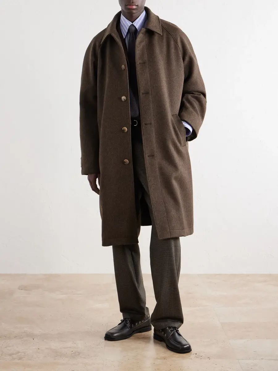 De Bonne Facture Parisian Brushed Wool Coat - Men | Thumbnail 2 De Bonne Facture Parisian Brushed Wool Coat - Men | Thumbnail 2