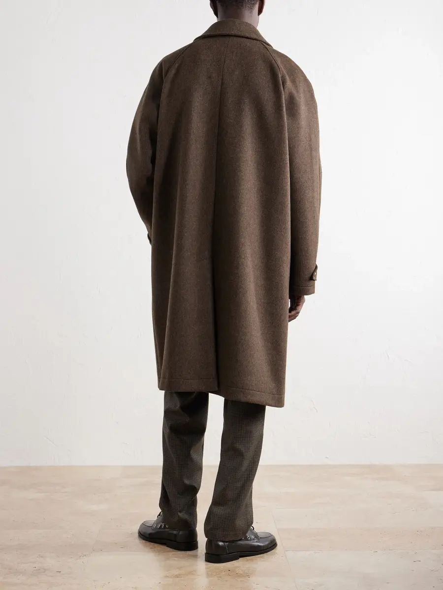 De Bonne Facture Parisian Brushed Wool Coat - Men | Thumbnail 4 De Bonne Facture Parisian Brushed Wool Coat - Men | Thumbnail 4
