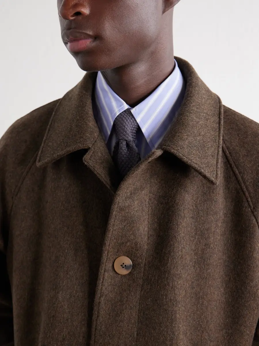 De Bonne Facture Parisian Brushed Wool Coat - Men | Thumbnail 5 De Bonne Facture Parisian Brushed Wool Coat - Men | Thumbnail 5