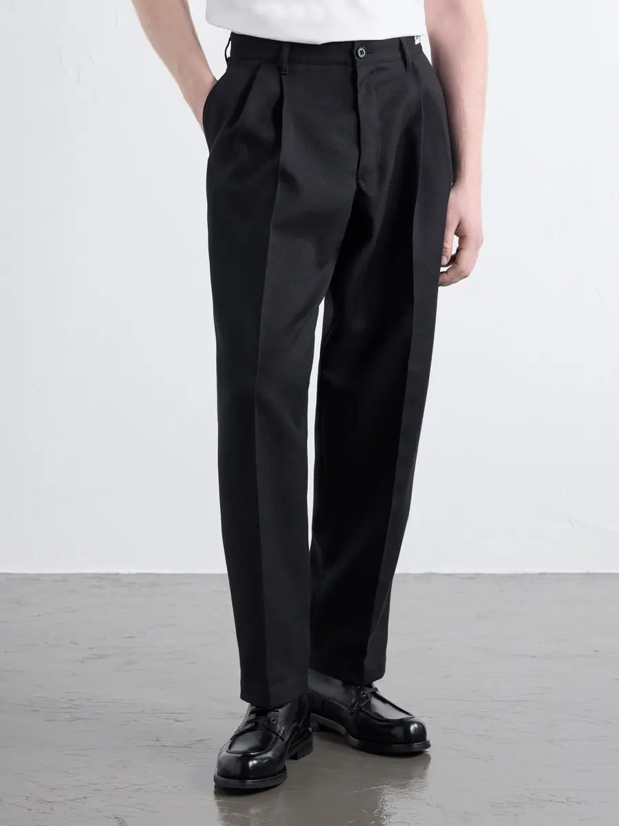Neighborhood Tapered Pleated Twill Trousers - Men | Thumbnail 3 Neighborhood Tapered Pleated Twill Trousers - Men | Thumbnail 3